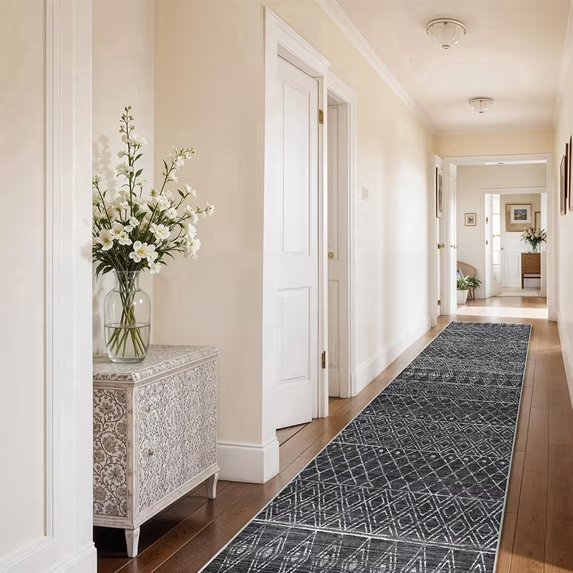YOUFORTONG Hallway Washable 3’X20’ Runner Rugs,Extra Long Soft Floor Mat for Living Room,Beige