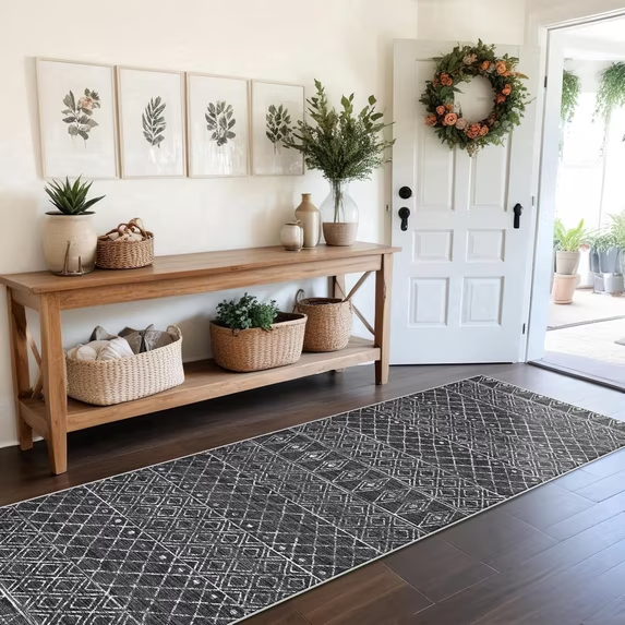 YOUFORTONG Hallway Washable 3’X20’ Runner Rugs,Extra Long Soft Floor Mat for Living Room,Beige