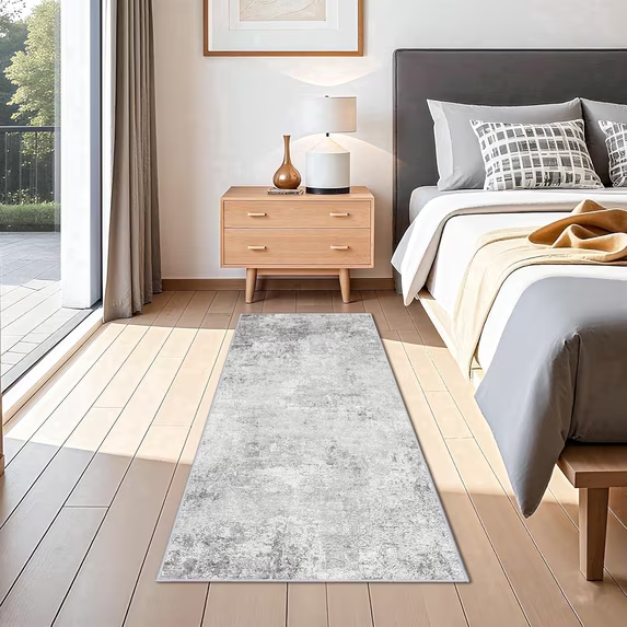 YOUFORTONG 2x3 Abstract Area Rug, Machine Washable Non-Slip Indoor Rug, Rubber Backing Stain Resistant Distressed Carpet for Entryway Bedroom Kitchen Living Room,Brown ﻿