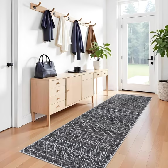 YOUFORTONG Hallway Washable 3’X20’ Runner Rugs,Extra Long Soft Floor Mat for Living Room,Beige
