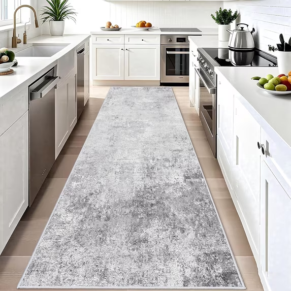 YOUFORTONG 2x3 Abstract Area Rug, Machine Washable Non-Slip Indoor Rug, Rubber Backing Stain Resistant Distressed Carpet for Entryway Bedroom Kitchen Living Room,Brown ﻿