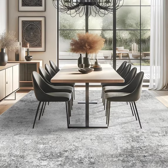 YOUFORTONG 2x3 Abstract Area Rug, Machine Washable Non-Slip Indoor Rug, Rubber Backing Stain Resistant Distressed Carpet for Entryway Bedroom Kitchen Living Room,Brown ﻿